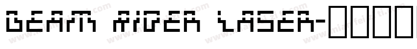 Beam Rider Laser字体转换